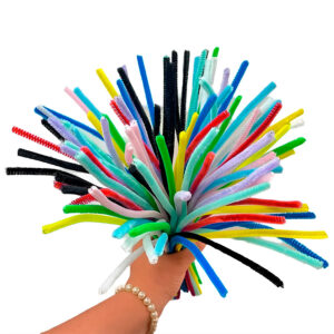Kit 1000 Haste de Chenille 30cm Limpador Cachimbo, Fios Flexíveis