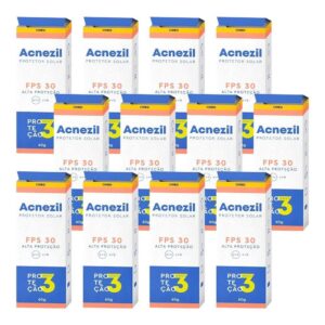 Kit 12 und Protetor Solar Acnezil Fps 30 Oil Control 60 g — Skincare
