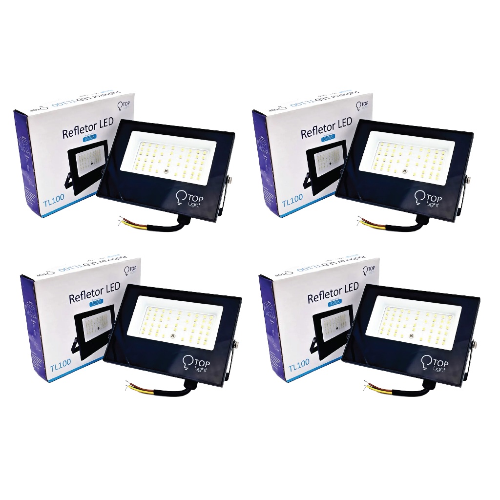 Kit 2, 3 ou 4 Refletor 100w led olofote projetor ip66 Bivolt 110 220V
