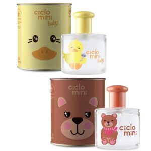 Kit 2 Água de Colônia Perfume Baby Bebes 100ml Ursolina QuéQué Ciclo