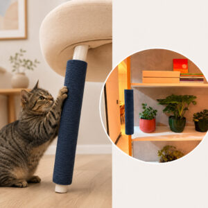 Kit 2 Arranhador Para Gatos Tubo Multiuso P Cadeiras Brinquedo