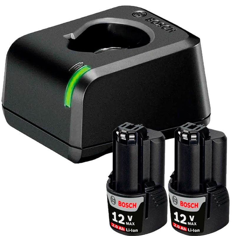 Kit 2 Baterias 12V 2,0 AH 1 Carregador Gal Bivolt Bosch