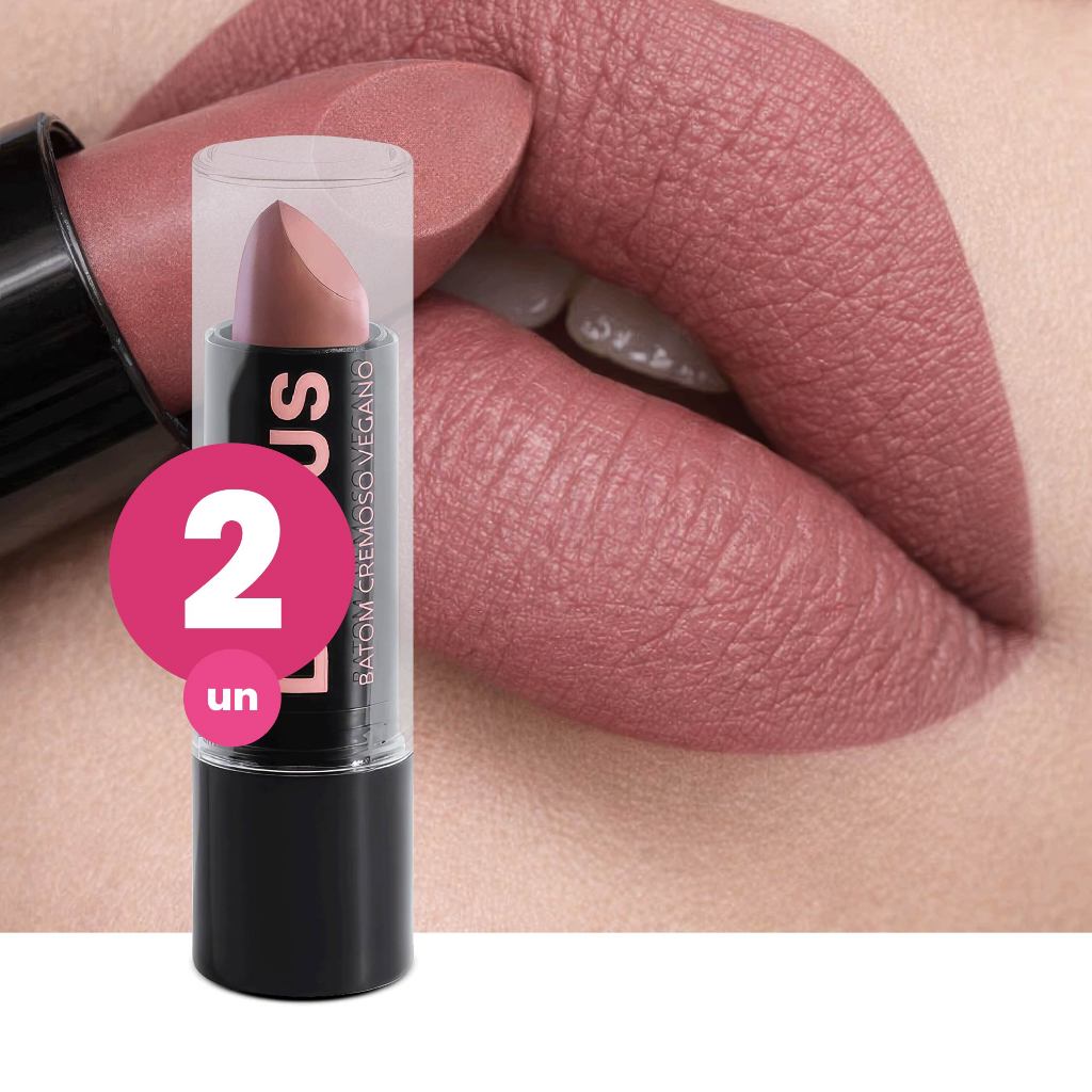Kit 2 Batom Matte Vegano Dailus 11 Distraida Tom Nude Clássico