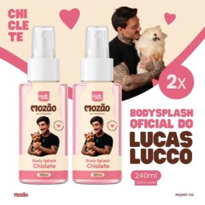 Kit 2 Body Splash Pet Chiclete 120ml Mozão Lucas Lucco Perfume