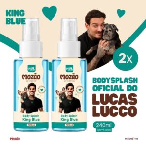 Kit 2 Body Splash Pet King Blue 120ml Mozão Lucas Lucco Perfume