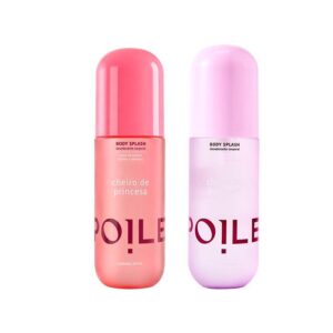 Kit 2 Body Splashes Femininos Florais Princesa Coragem Perfume