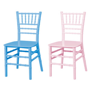 Kit 2 Cadeiras Infantil Polipropileno Azul e Rosa para Brinquedoteca