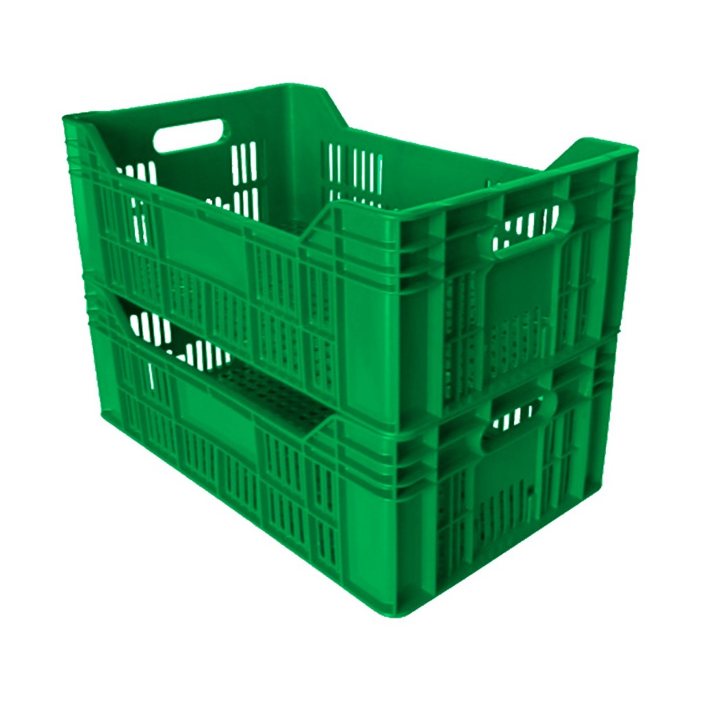 Kit 2 Caixa Bandeja Plástica Organizadora Hortifruti Resistente Casa
