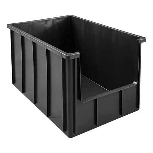 Kit 2 Caixa Plástica Bin Grande Organizadora Gaveteiro 61 Litros Com