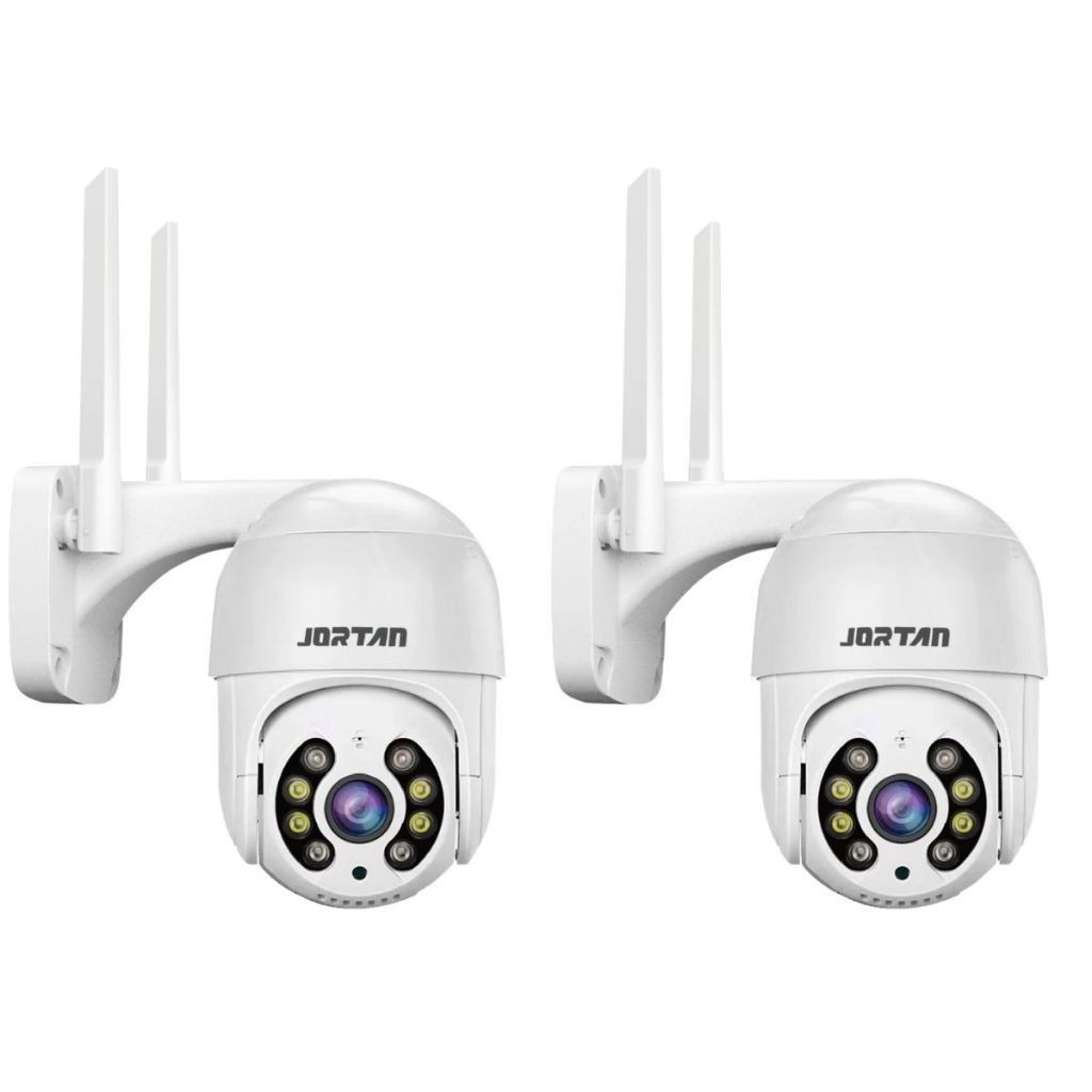 Kit 2 Câmera de Segurança IP A8 Wi-fi Branco com Áudio Bidirecional