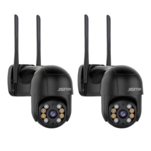 Kit 2 Câmera de Segurança IP A8 Wi-fi Preto com Áudio Bidirecional