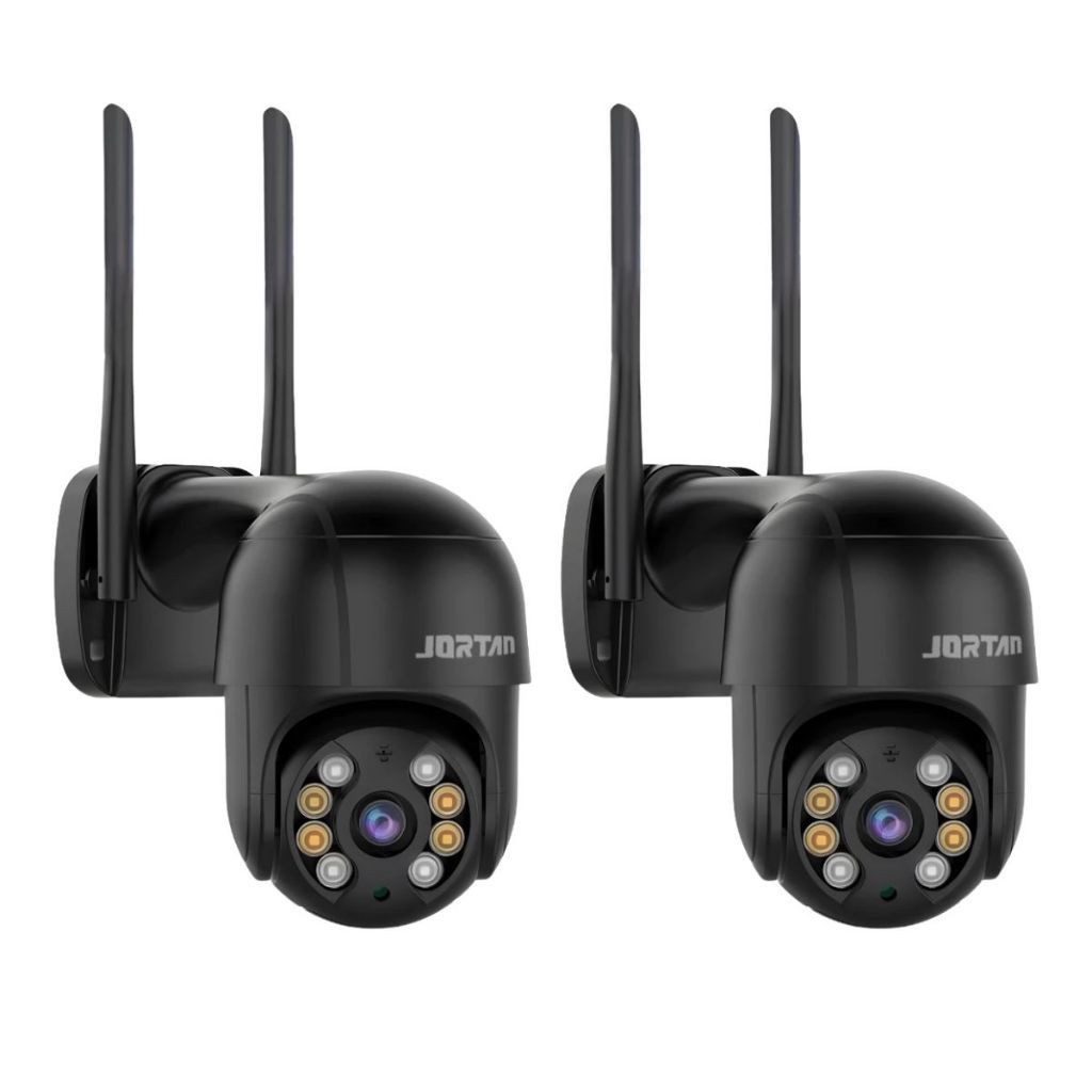 Kit 2 Câmera de Segurança IP Wi-fi Preto Externa Infravermelho Full — Câmeras e Drones