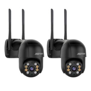 Kit 2 Câmera de Segurança IP Wi-fi Preto Externa Infravermelho Full