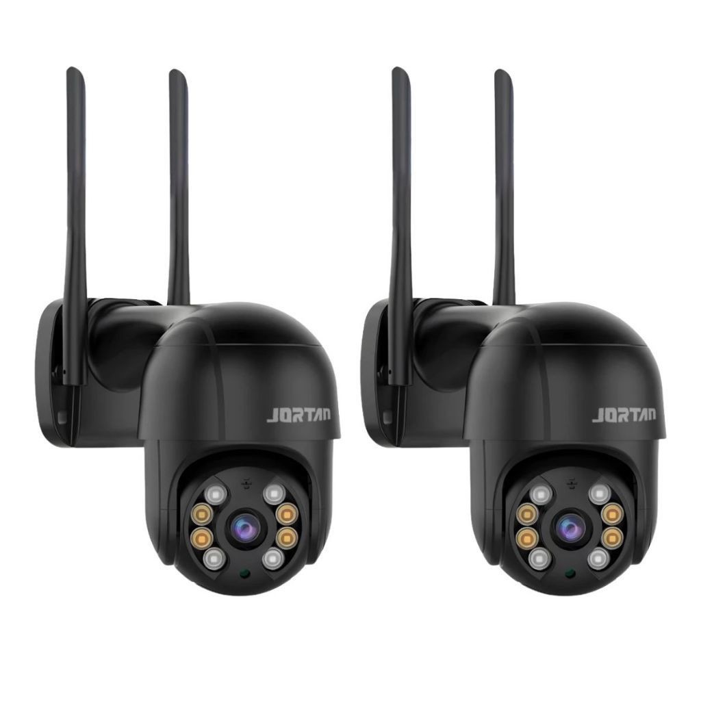 Kit 2 Câmera de Segurança IP Wi-fi Preto Externa Infravermelho Full — Câmeras e Drones