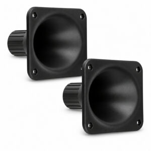 Kit 2 Cones de Corneta LC 05 Retangular Pequeno Preto para Som