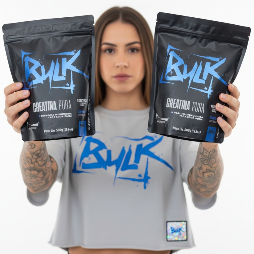 Kit 2 Creatina 500g Refil 100% Pura Bulk Nutrition — Suplementos