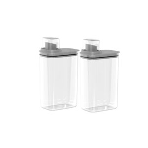 Kit 2 Dispenser Organizador de Lavanderia 2,3L Porta Amaciante Sabão