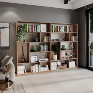 Kit 2 Estante para Livros 180 cm X 240 cm 4 Prateleiras Seattle