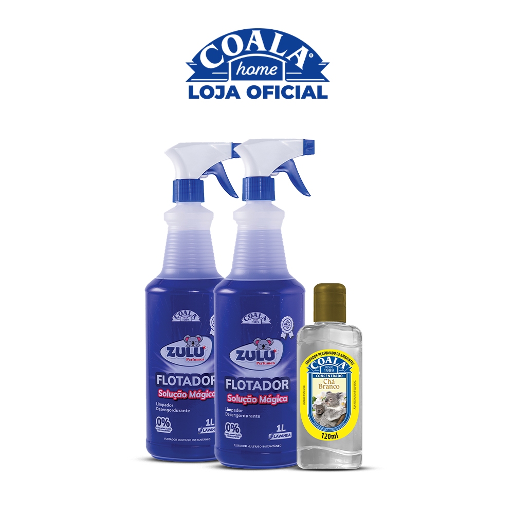 Kit 2 Flotador Desengordurante Zulu Perfumes Coala Lavanda 1L 1 — Perfumes