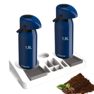 Kit 2 Garrafa Térmica Verona 1,8 L Azul 1 Bandeja Organizadora