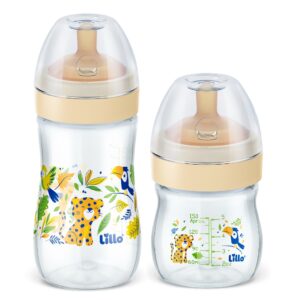 Kit 2 Mamadeiras Super Evolution Bico Látex 150 300ml Lillo
