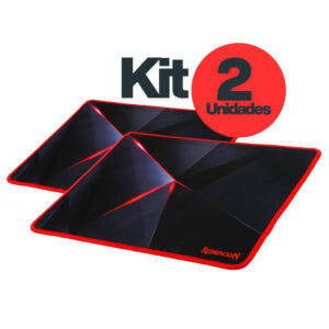 Kit 2 Mousepad Gamer Redragon Capricorn Speed Médio Antiderrapante