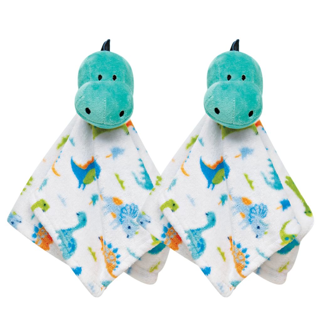 Kit 2 Naninhas Soninho Bebê Dino Pelúcia Antialérgica Buba — Brinquedos