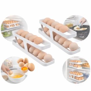 Kit 2 Organizador Ovos Porta Geladeira Para Economia Espaço