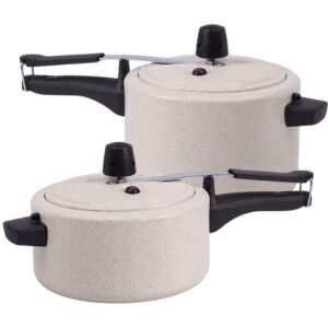 Kit 2 Panelas de Pressão 3 e 4,5L Brinox Cerâmic Life Vapt Vanilla