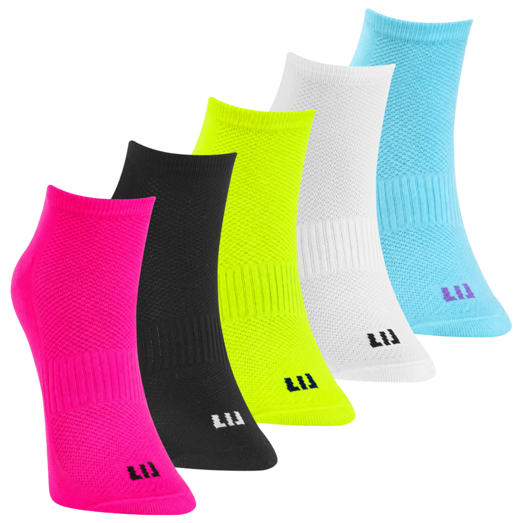 Kit 2 Pares Meia Performance Poliamida Core Cano Curto Dia a Dia