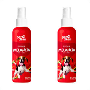 Kit 2 Perfume Colônia Para Cães e Gatos Melancia Pet Clean 60mL