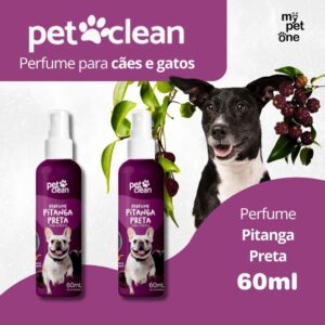 Kit 2 Perfume Colônia Pitanga Preta 60ml P Cães E Gatos Pet Clean