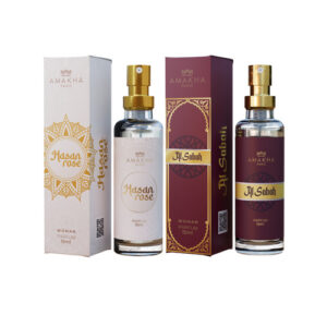 Kit 2 Perfumes femininos Árabes Hasan Rose 15ml Al Sabah 15ml Alta