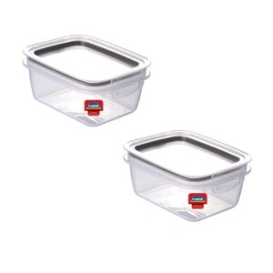 Kit 2 Pote Hermético Plástico Mantimentos 550 Ml Plasútil