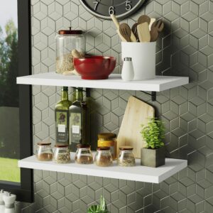 Kit 2 Prateleiras Suspensas para Cozinha Madesa 60 cm com Mão