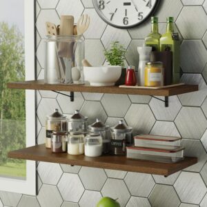 Kit 2 Prateleiras Suspensas para Cozinha Madesa 80 cm com Mão