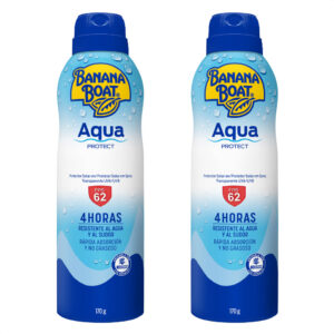 Kit 2 Protetor Solar Aerossol Banana Boat Aqua Protection Fps 62 170g