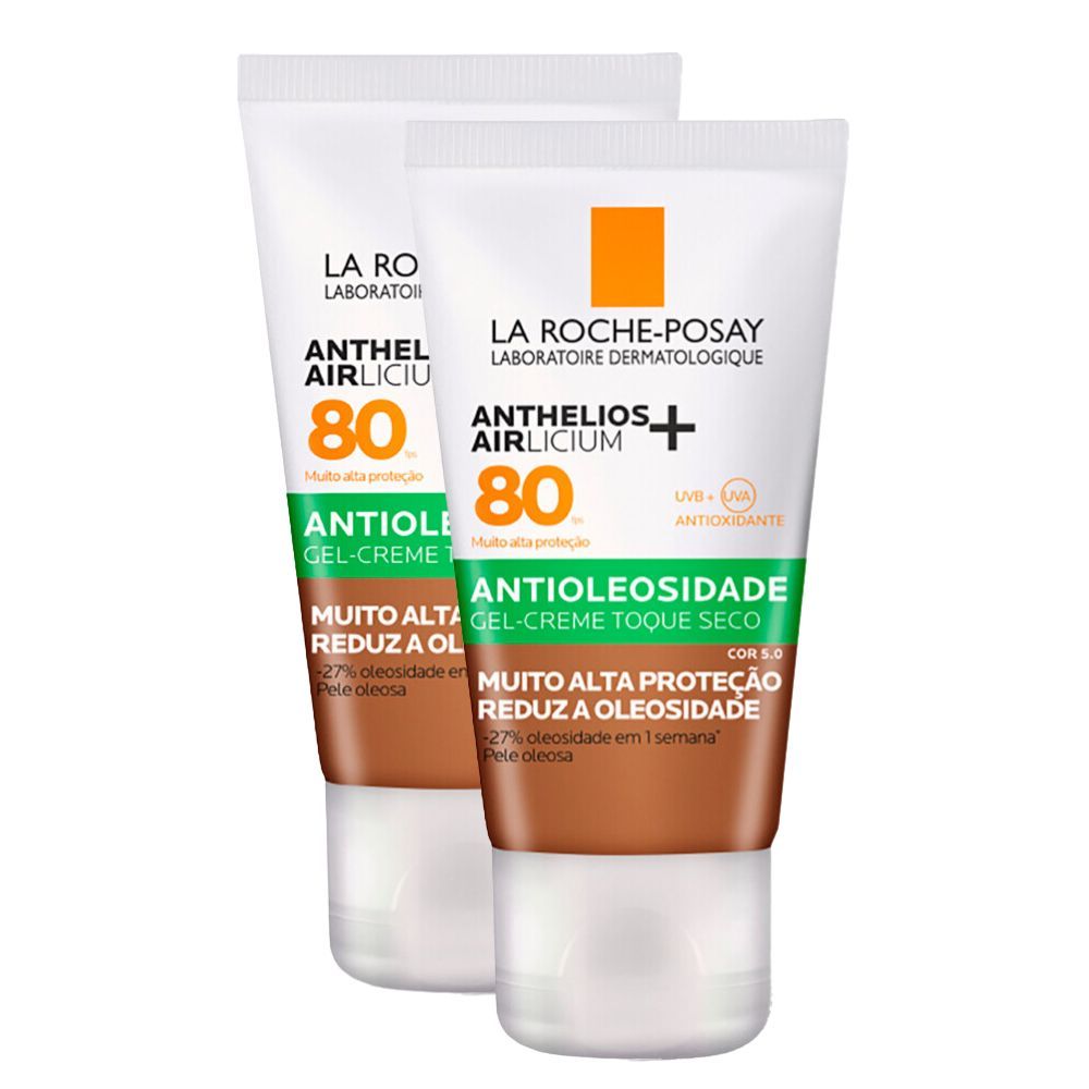 Kit 2 Protetor Solar Anthelios Airlicium+ Antioleosidade Cor 5.0 40g