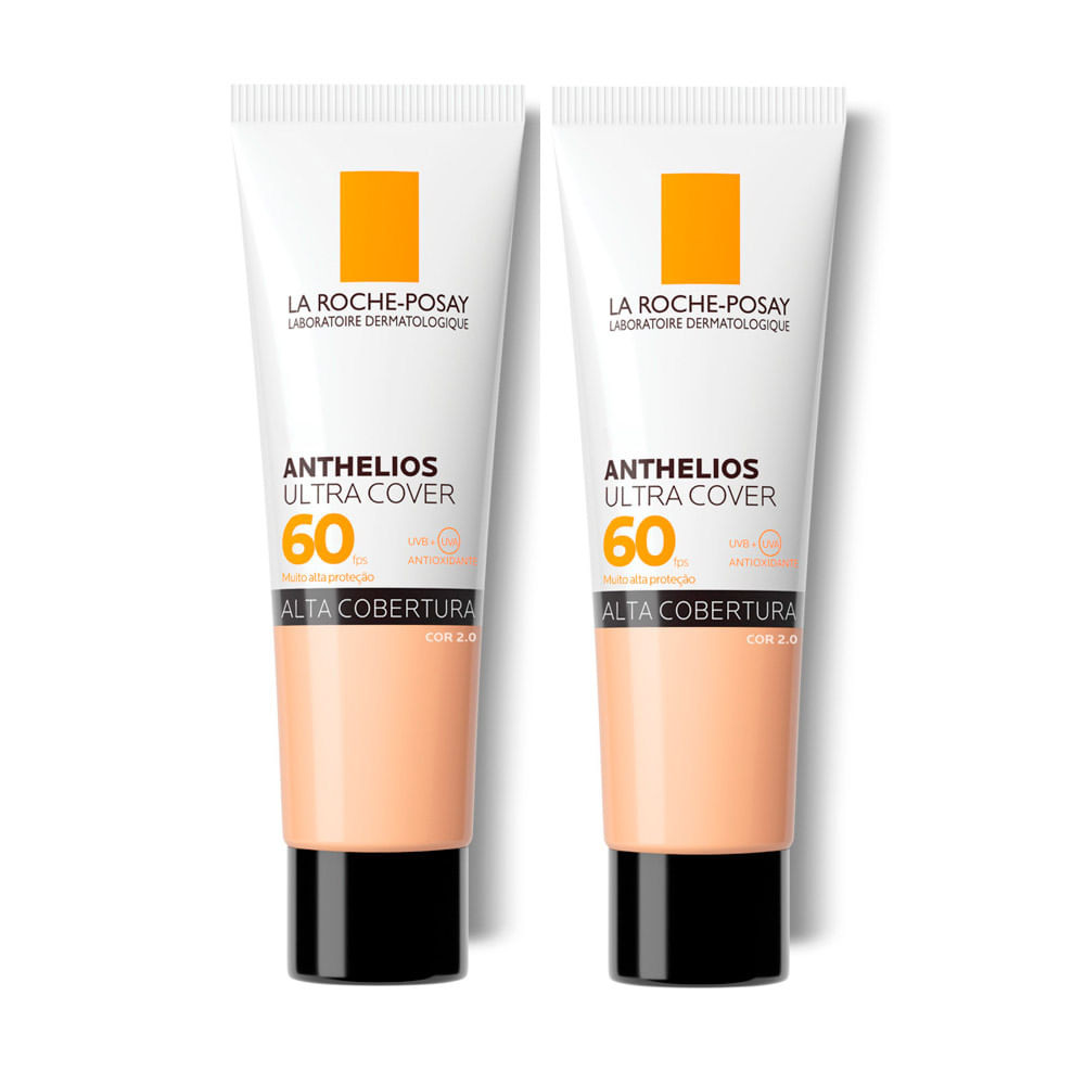 Kit 2 Protetor Solar Anthelios Ultra Cover Fps 60 Cor 2.0 30g — Skincare