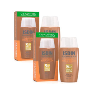 Kit 2 Protetor Solar Facial Isdin Fusion Water Magic Color Fps 50 Cor