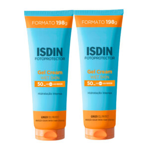 Kit 2 Protetor Solar Isdin Fotoprotector Gel Cream Wet Skin Fps 50