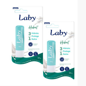 Kit 2 Protetor Solar Labial Laby Hidrat Fps 15 3,6g