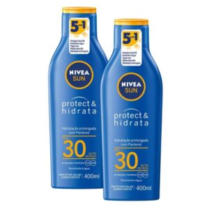 Kit 2 Protetor Solar Nivea Sun Protect Hidrata Fps 30 Loção 400ml
