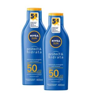 Kit 2 Protetor Solar Nivea Sun Protect Hidrata Fps 50 Loção 400ml