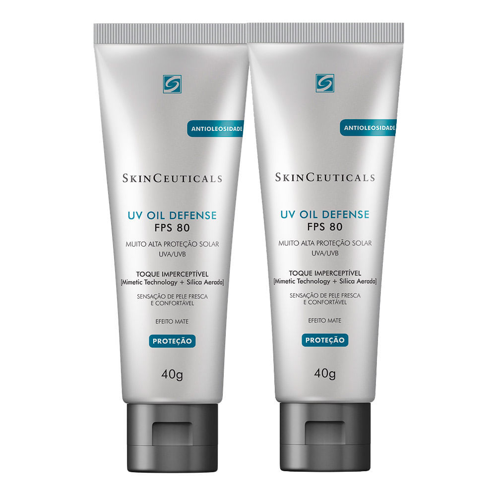 Kit 2 Protetor Solar SkinCeuticals UV Oil Defense Fps 80 40g — Skincare