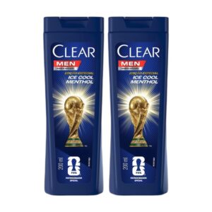 Kit 2 Shampoos Clear Men Anticaspa Ice Cool Menthol 200ml