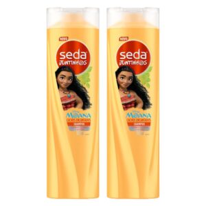 Kit 2 Shampoos Seda Infantil Moana Juntinhos Cachos Encantados 300ml