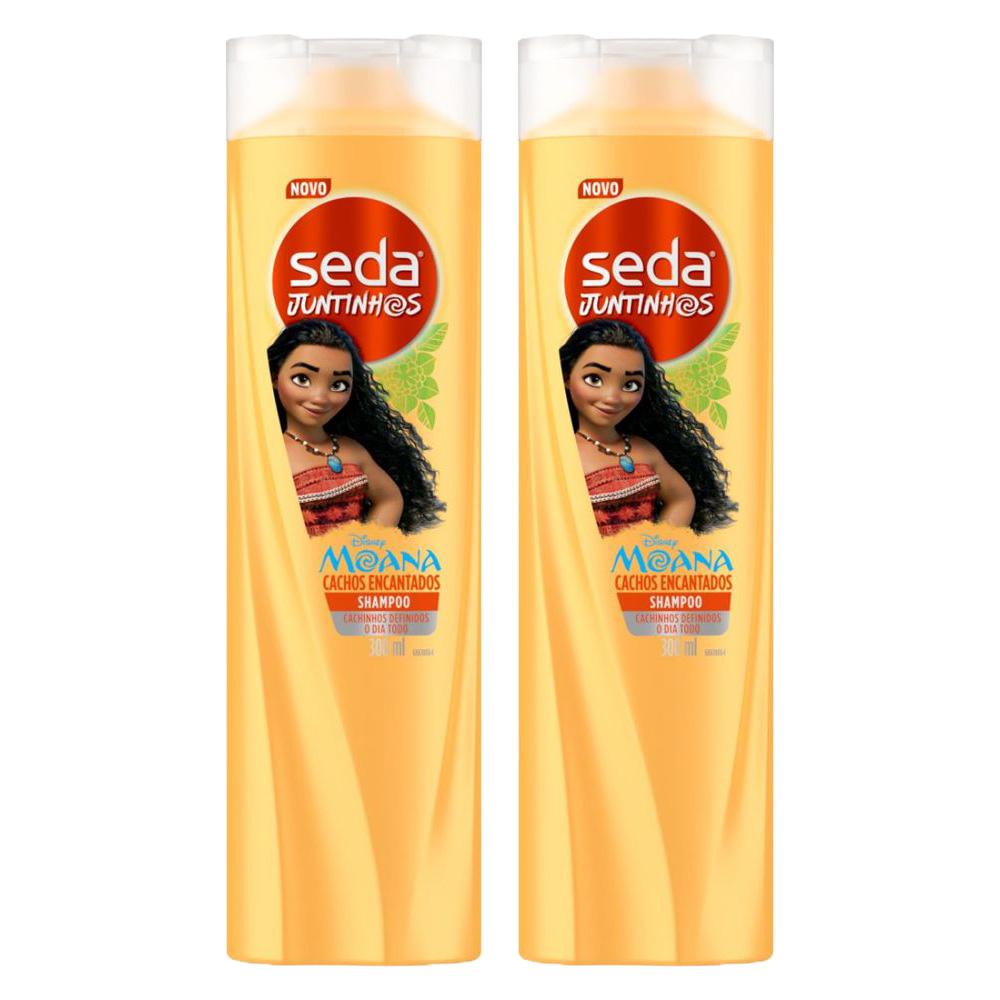 Kit 2 Shampoos Seda Infantil Moana Juntinhos Cachos Encantados 300ml
