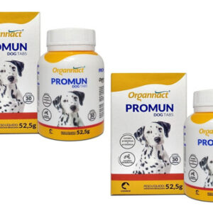 Kit 2 Suplemento Organnact Promun Dog Tabs 30 Tabletes