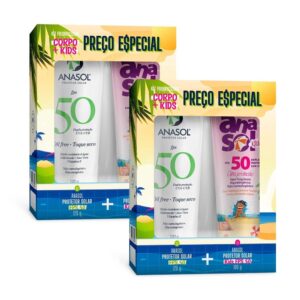 Kit 2 und Kit Anasol Protetor Solar Fps 50 Corpo 120g Fps 50 Kids 100g